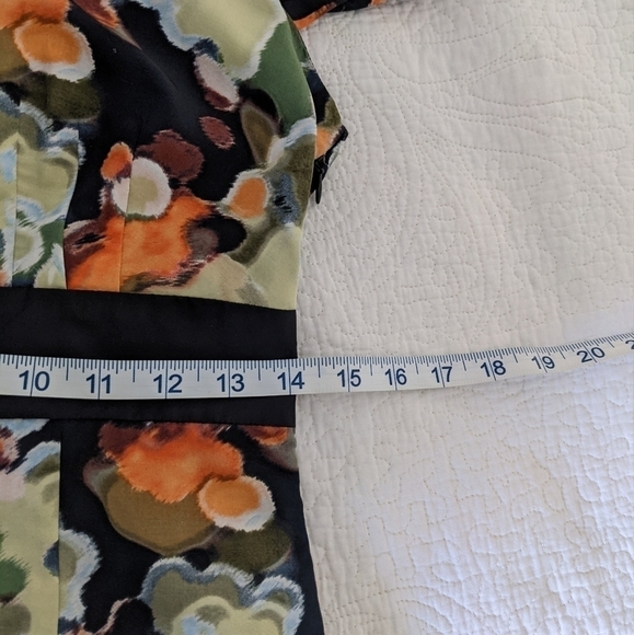 𝅺ANTHROPOLOGIE Moulinette Soeurs Silk Blend Cap Sleeve Dress 2 - Picture 12 of 13